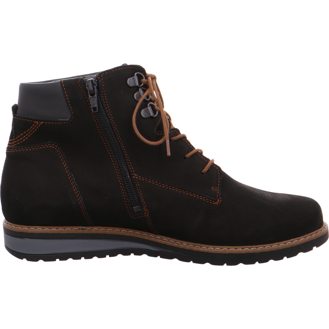 WALDLÄUFER Schnür-Stiefeletten schwarz Havida