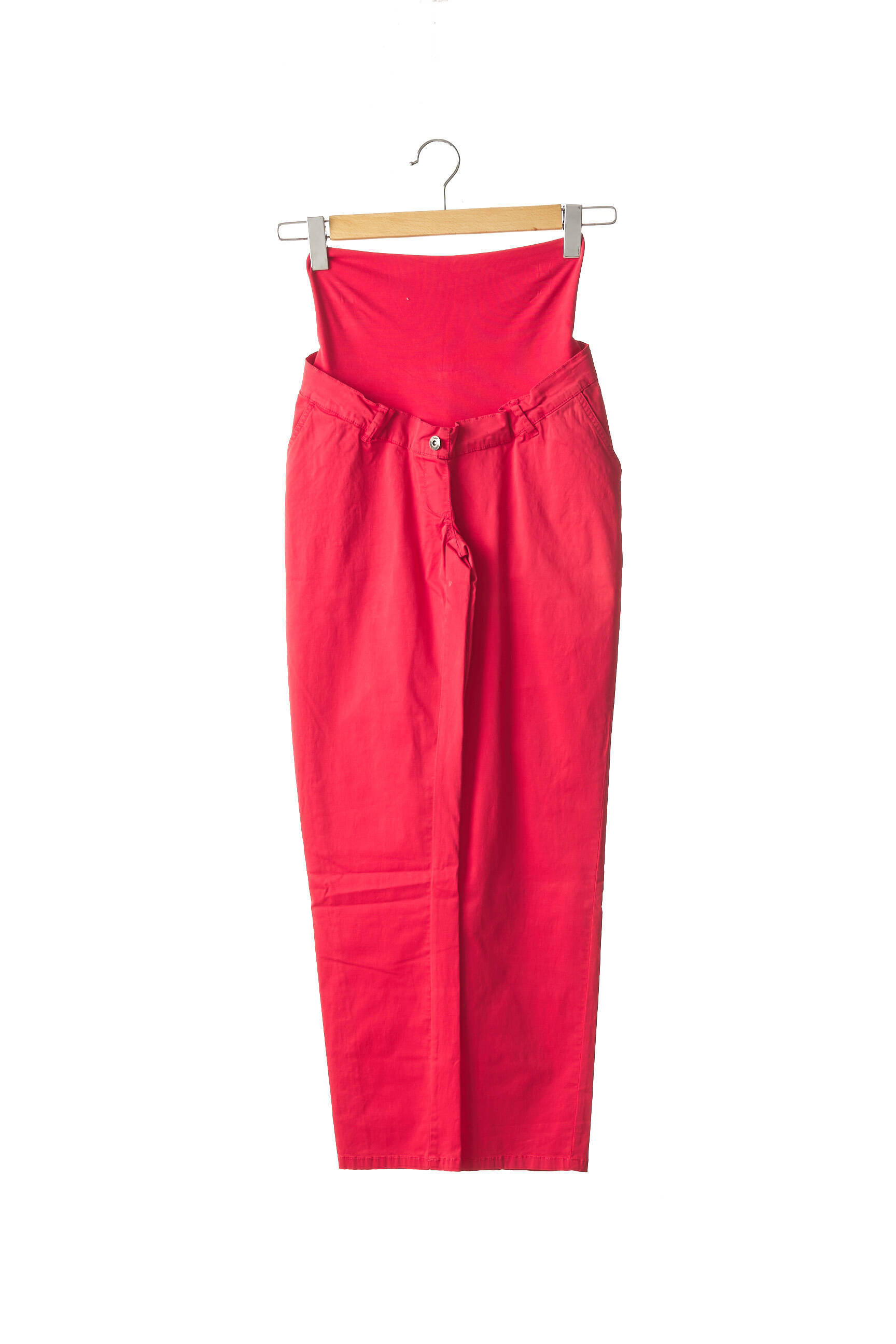 Love2wait Pantalons Maternite Femme couleur rouge