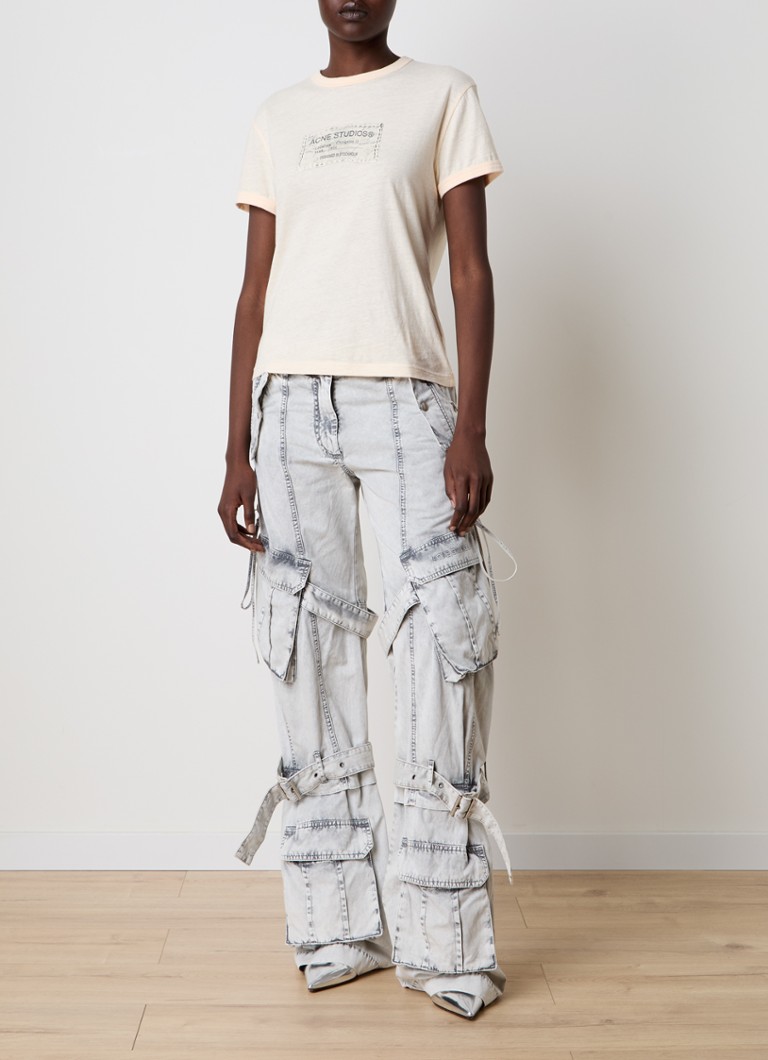 Acne Studios Παντελόνι με ψηλή μέση, φαρδιά εφαρμογή και πέτα
