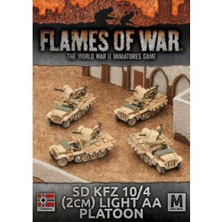Afrika Korps Sd Kfz 10/4 2cm Light AA Platoon