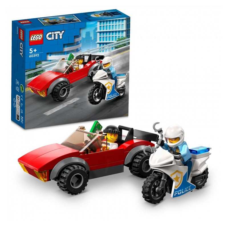60392 La course poursuite de la moto de police LEGO City