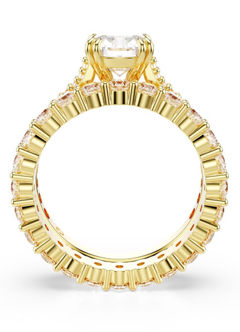 Swarovski Stilla ring gold plated 58