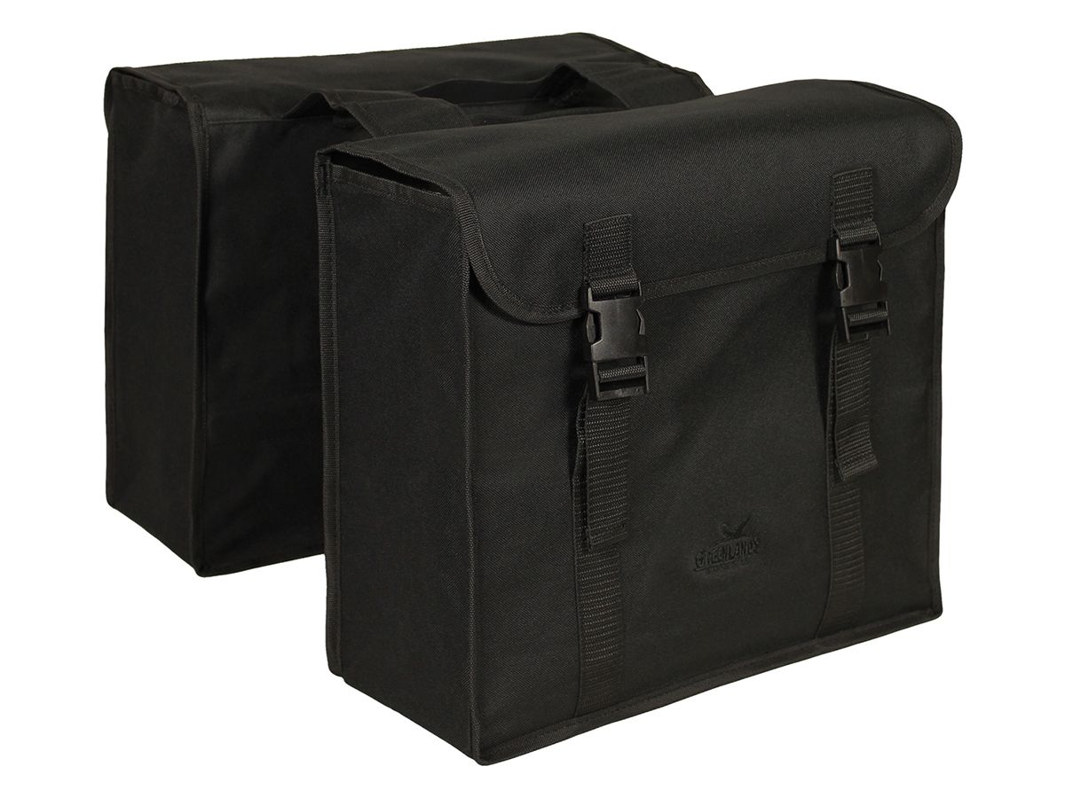 Greenlands Colourfull schwarz doppelte Gepäckträgertasche