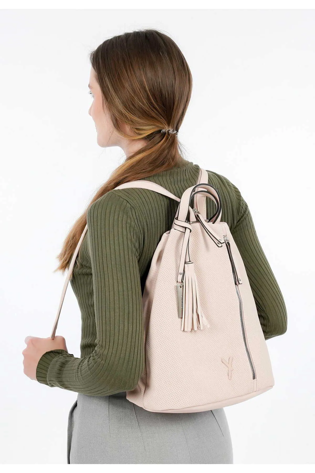 SURI FREY  Rucksack - Rosa - Unifarben