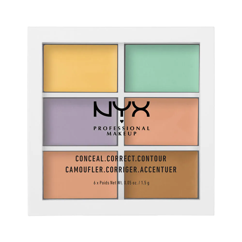 NYX 3C Palette Conceal Correct Contour veido maskuoklio paletė
