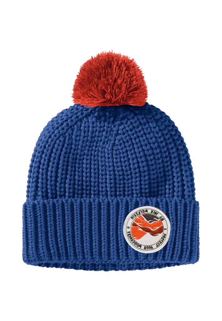 POMPOM BADGE BEANIE K Wintermütze Kinder