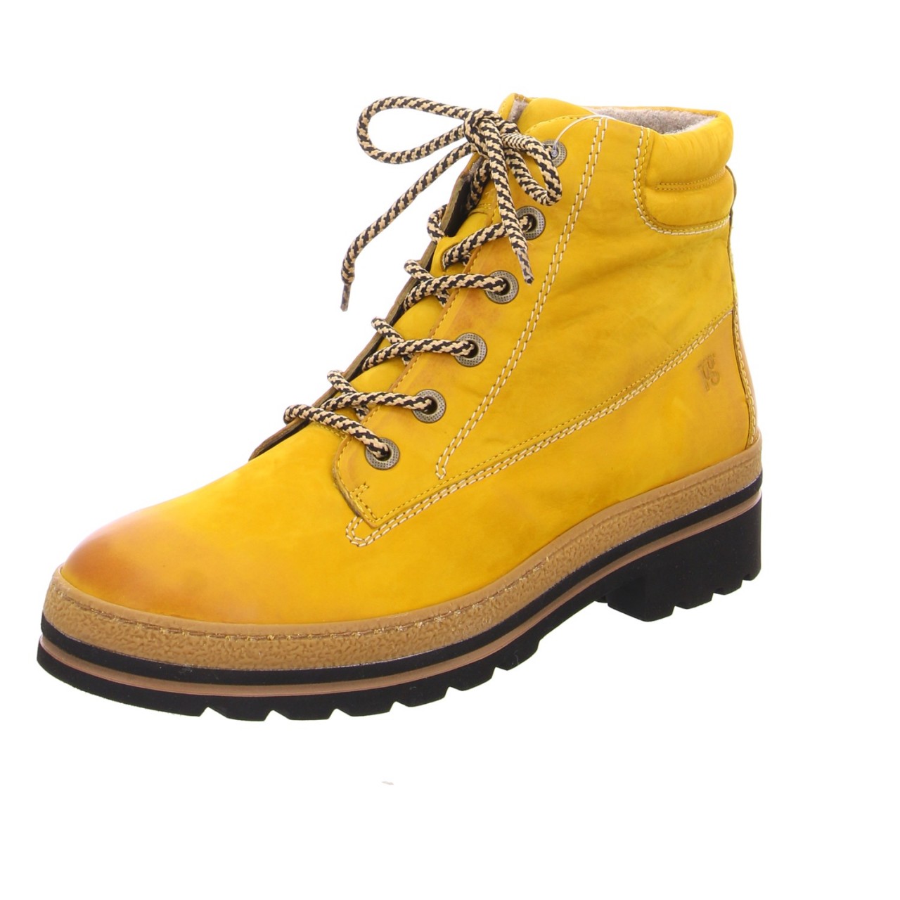 PAUL GREEN Schnür-Stiefeletten gelb