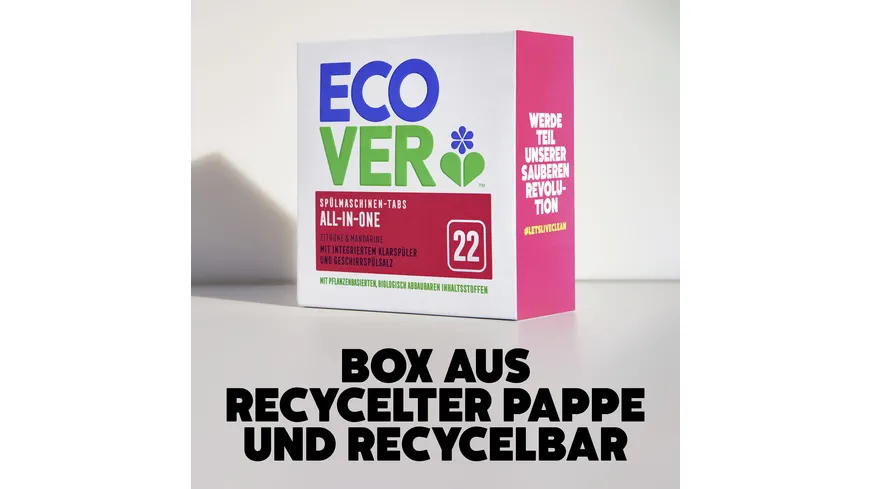 Ecover Tabs Spülmaschine All In One Zitrone