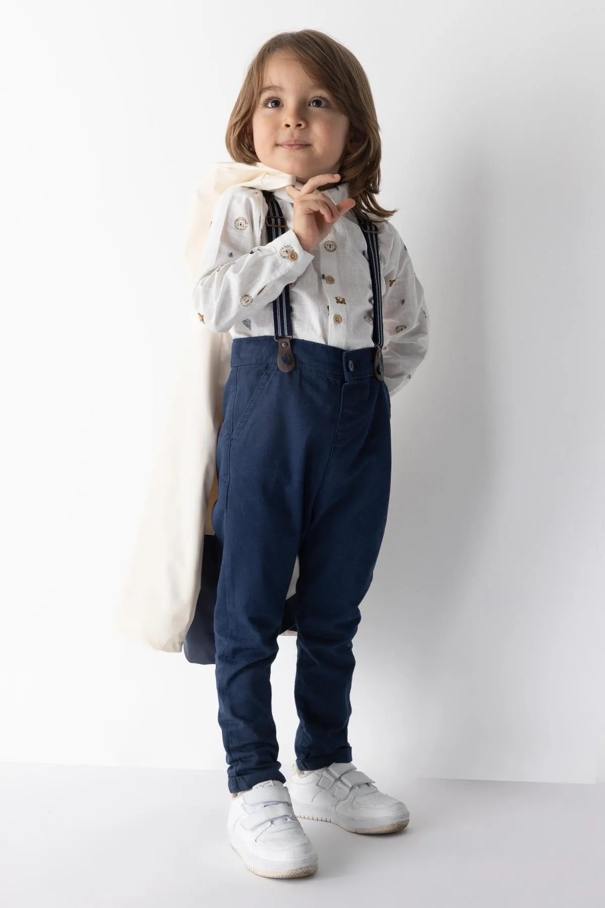 DeFacto  Hosenträger-Gabardine-Hose für Babys im 2er-Set