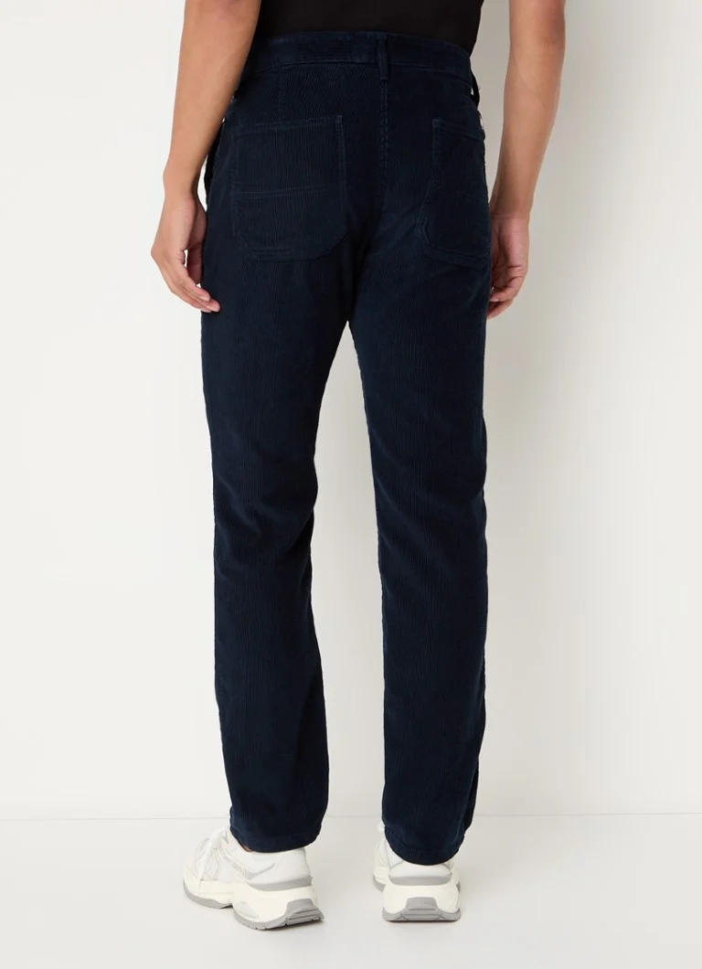 Pantaloni chino din catifea reiată Tommy Hilfiger Ryan, croială slim, cu buzunare laterale.