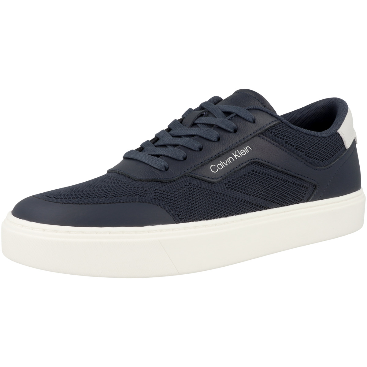 Calvin Klein Low Top Lace Up Knit Sneaker low dunkelblau