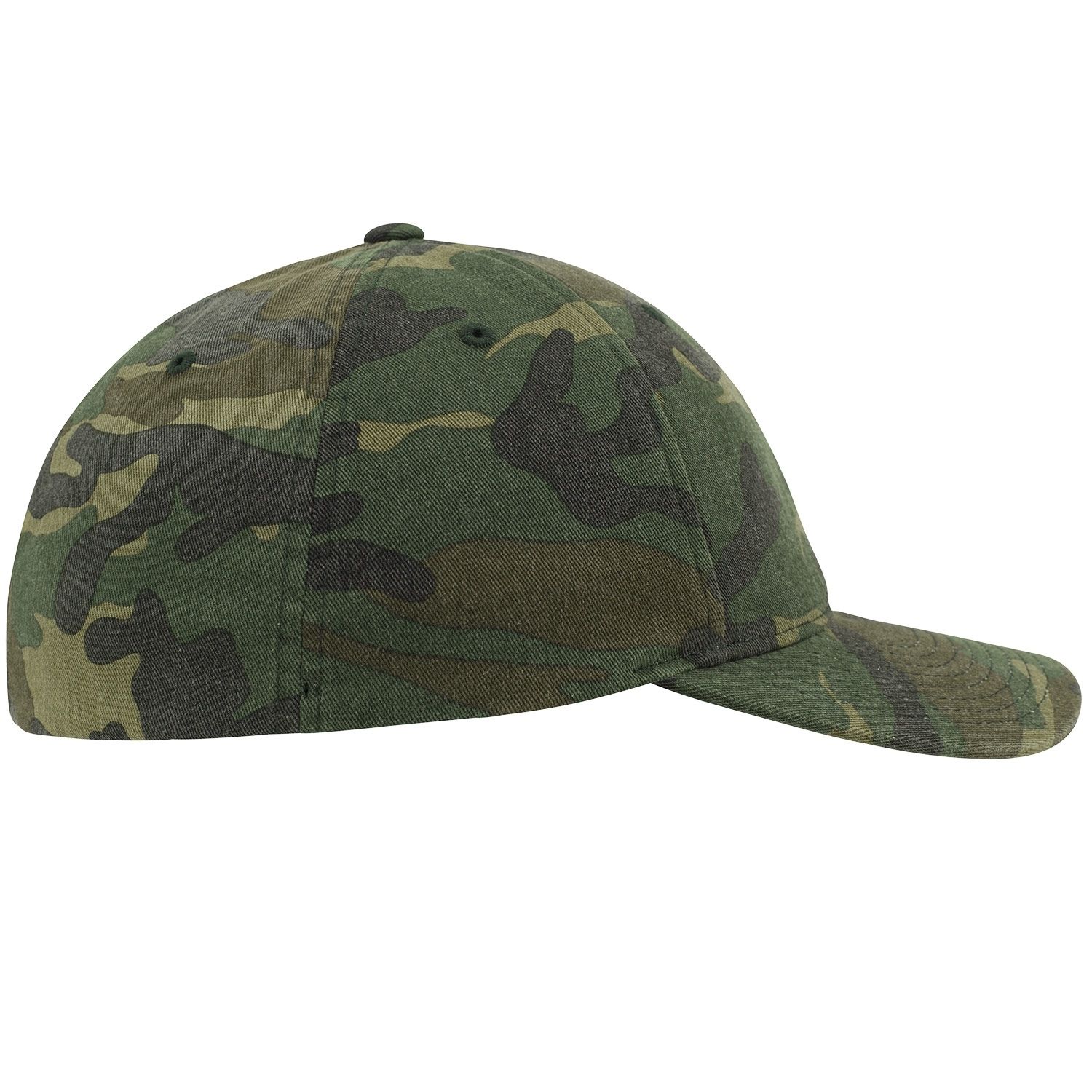 Flexfit Baseball Cap Garment Washed Camo