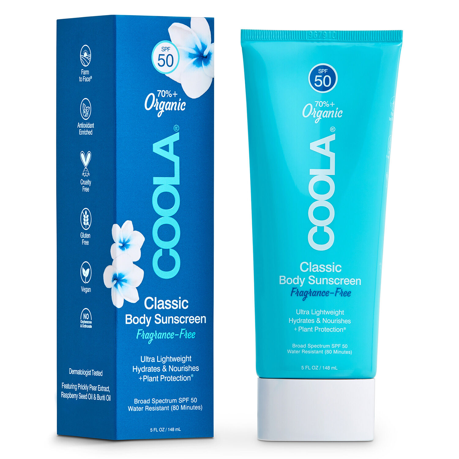 Coola Lotion Solaire Classic Corps SPF50 Sans Parfum
