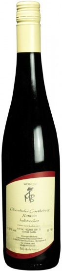 2020 Obernhofer Goetheberg Cuvée Rot halbtrocken - LAHN Weingut Massengeil-Beck