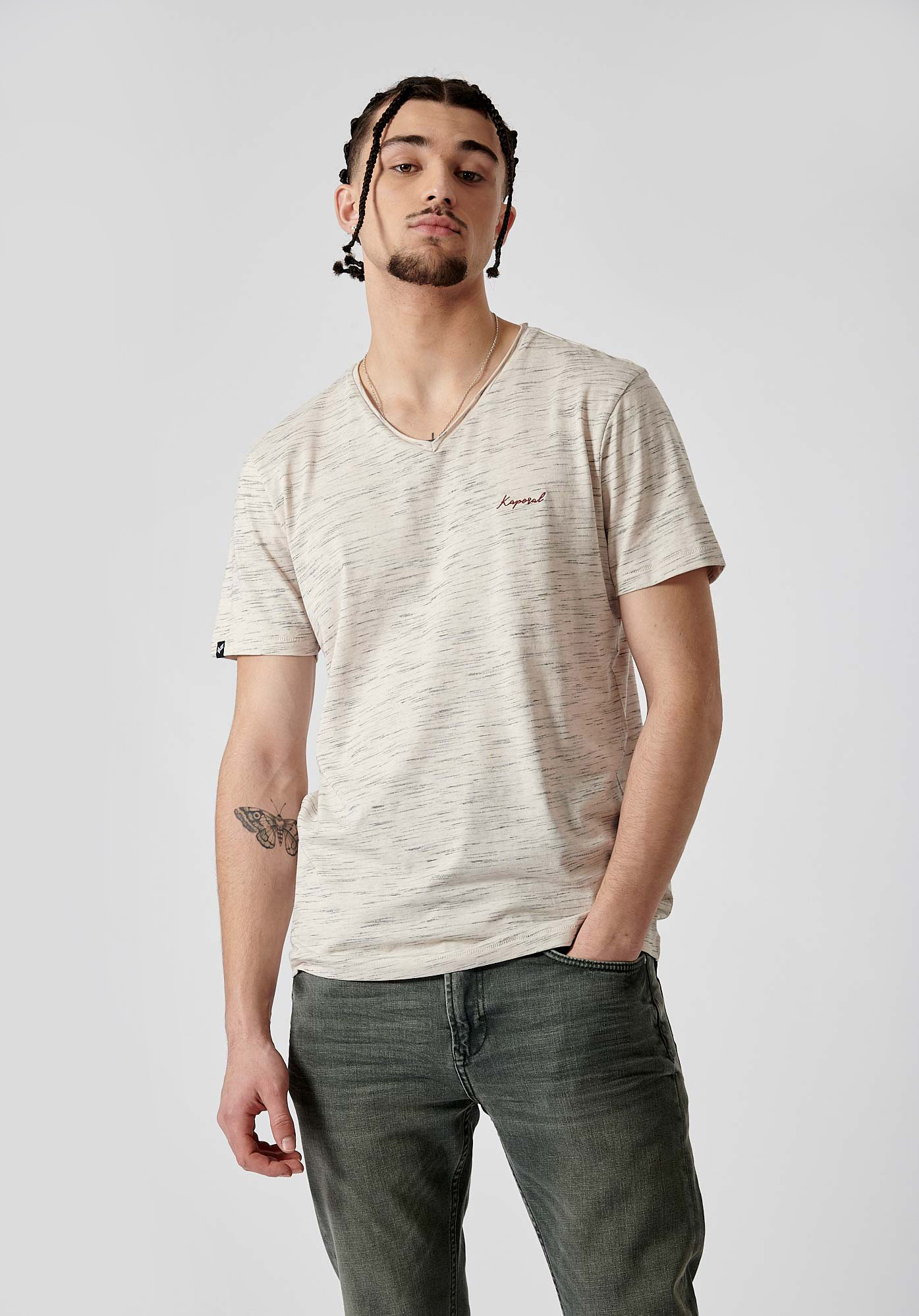 NETER  T-shirt écru homme