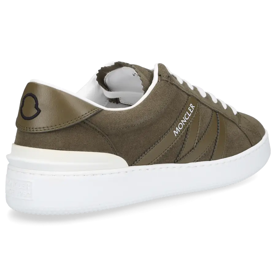 Moncler - Sneaker low MONACO Veloursleder - grün