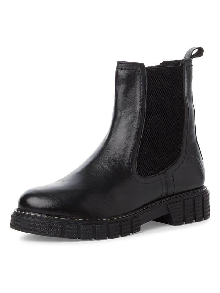 s.Oliver Leder-Boots in Schwarz günstig kaufen