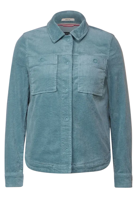 CECIL Cordjacke mit Hemdkragen