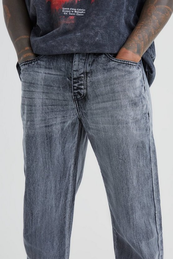 Lockere gebleichte Jeans