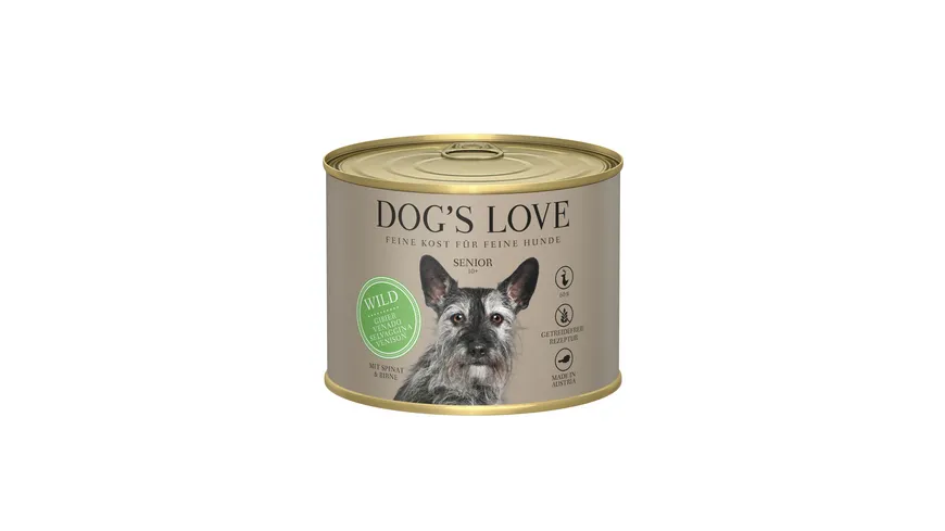 DOG'S LOVE Hundenassfutter Senior Wild 200 g