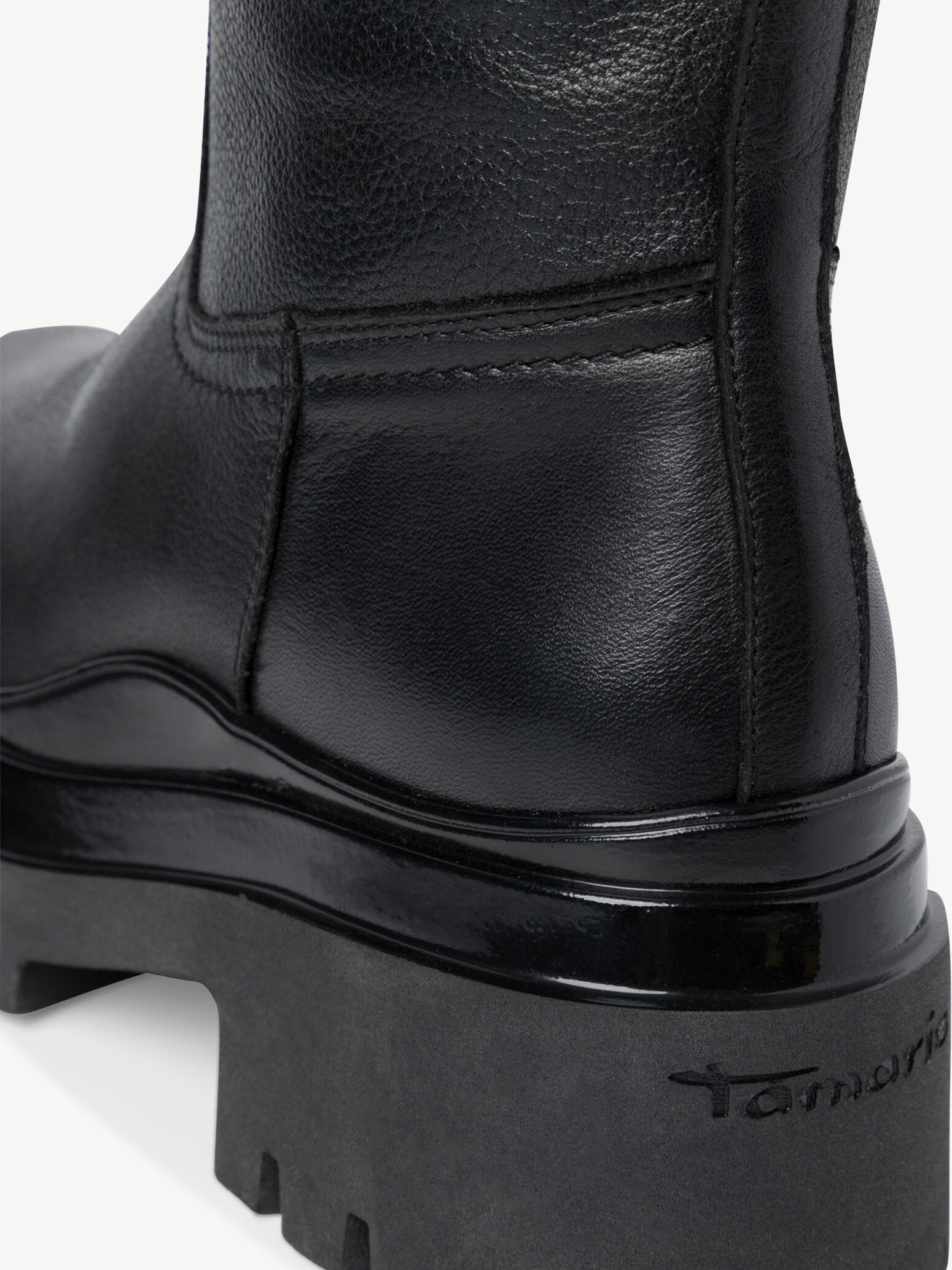 Bottes en cuir - noir