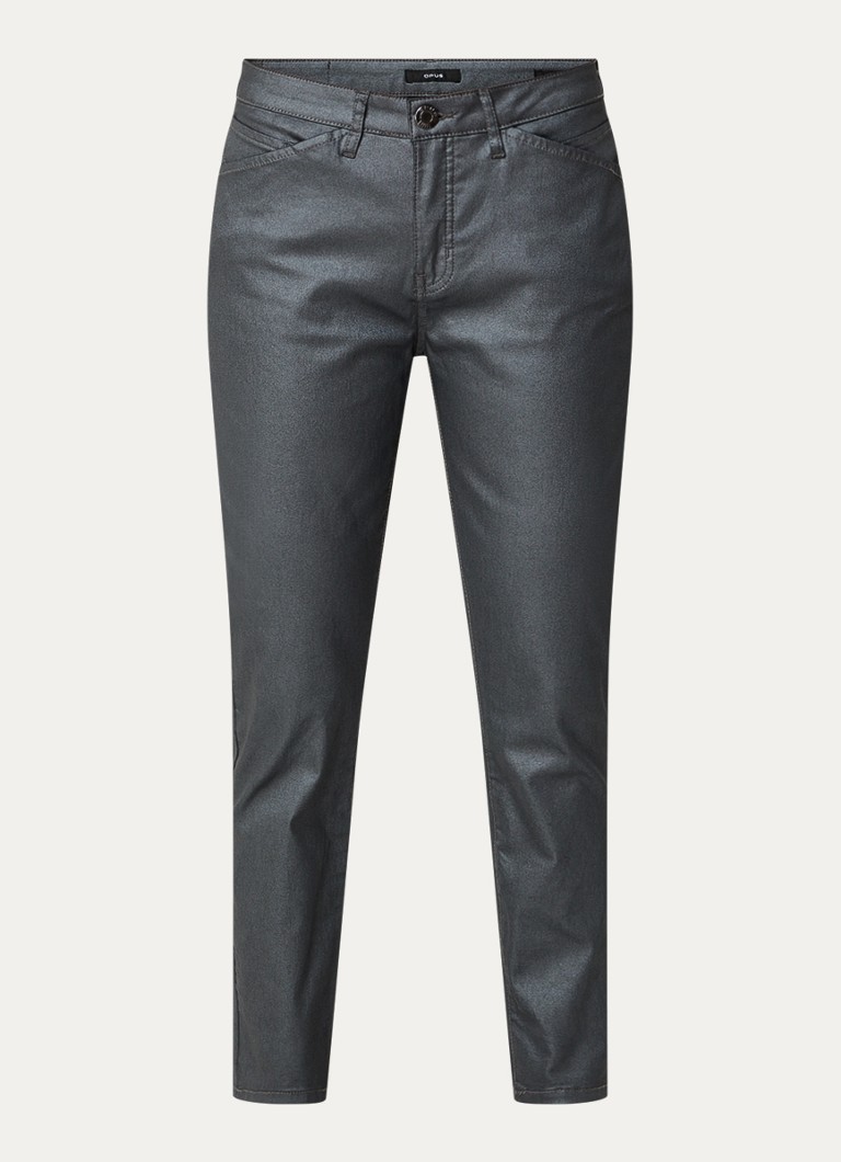 OPUS Emliy Elegantne kavbojke slim fit kroja s srednjim pasom in barvnim pranjem