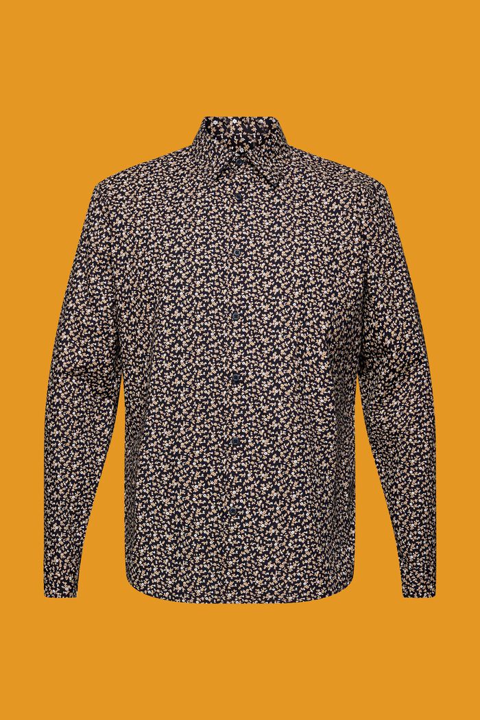 Slim-Fit-Hemd aus Baumwolle mit Muster