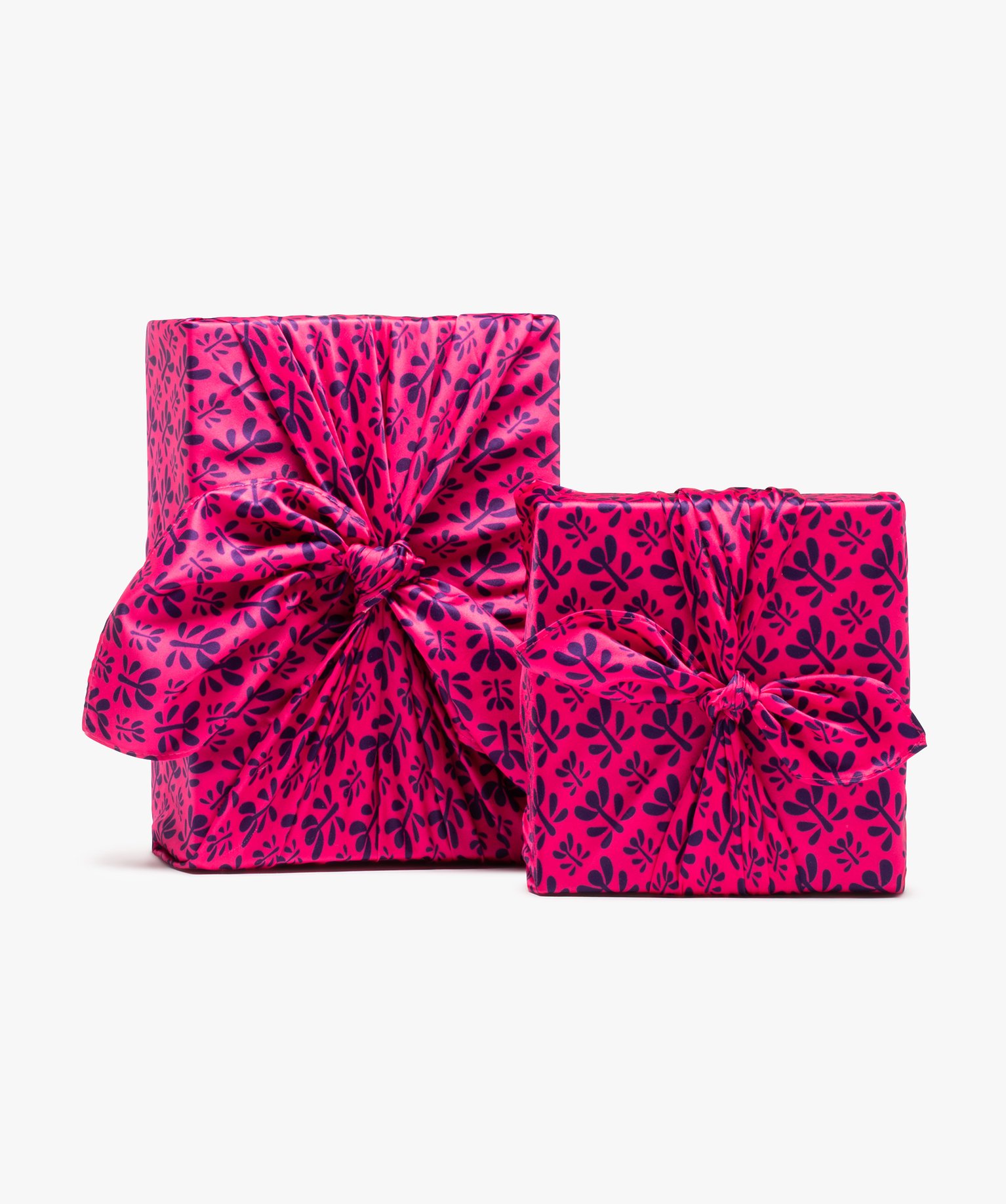 Foulard femme - Emballage cadeau - Furoshiki matière satinée rose | GEMO