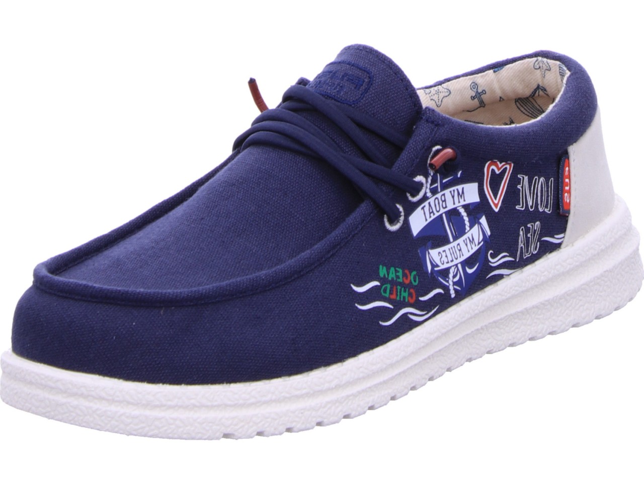 LAUFSTEG Sportliche Slipper blau Marina Life