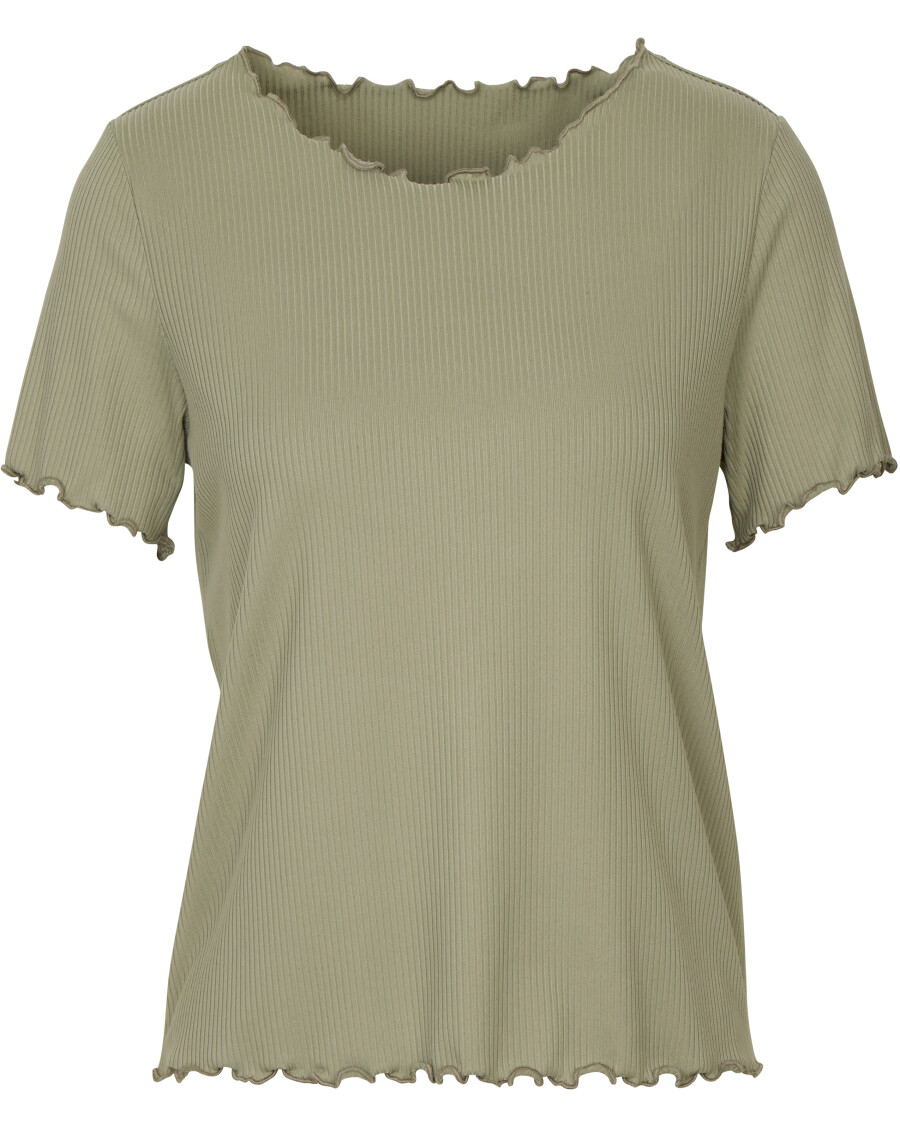 Geripptes T-Shirt