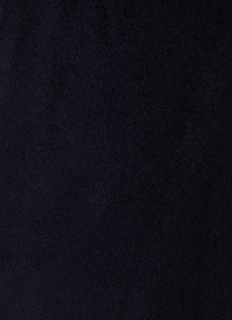 Pantaloni chino Emporio Armani, croială lejeră, din amestec de cașmir, cu buzunare laterale.