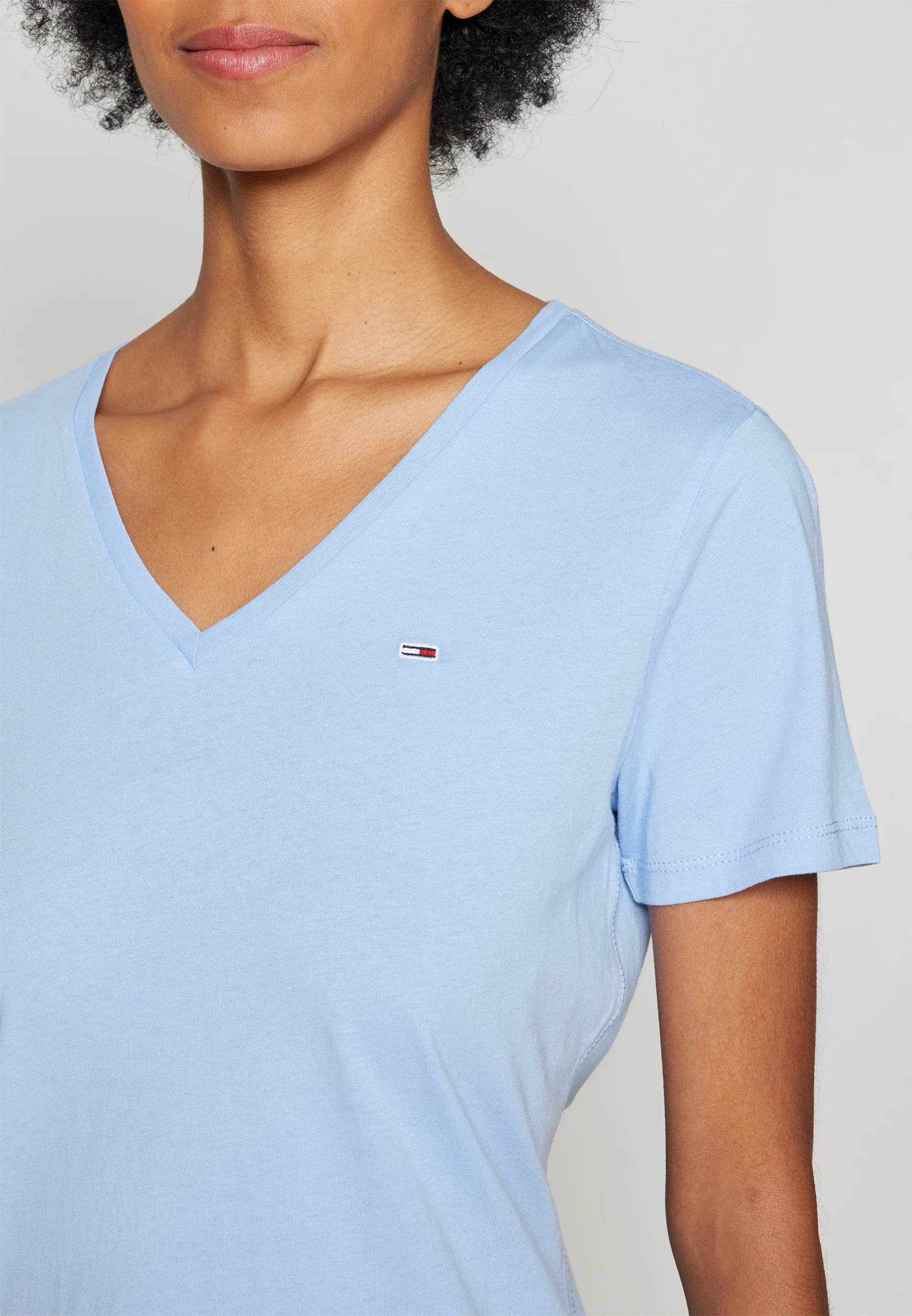 Tommy Jeans SOFT V NECK TEE PACK DE 2 - Camiseta básica