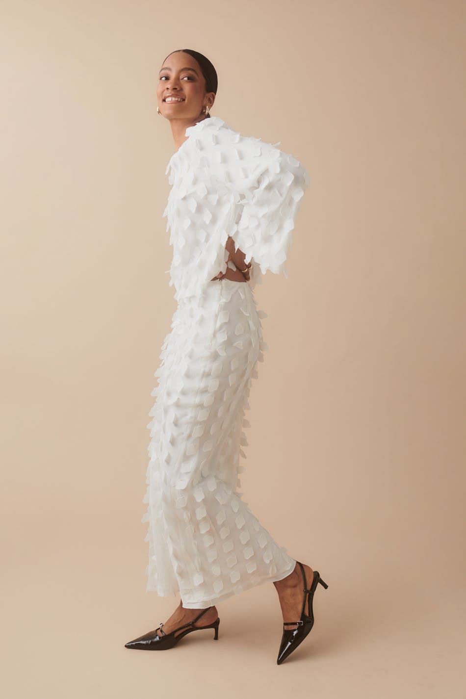 3d maxi skirt