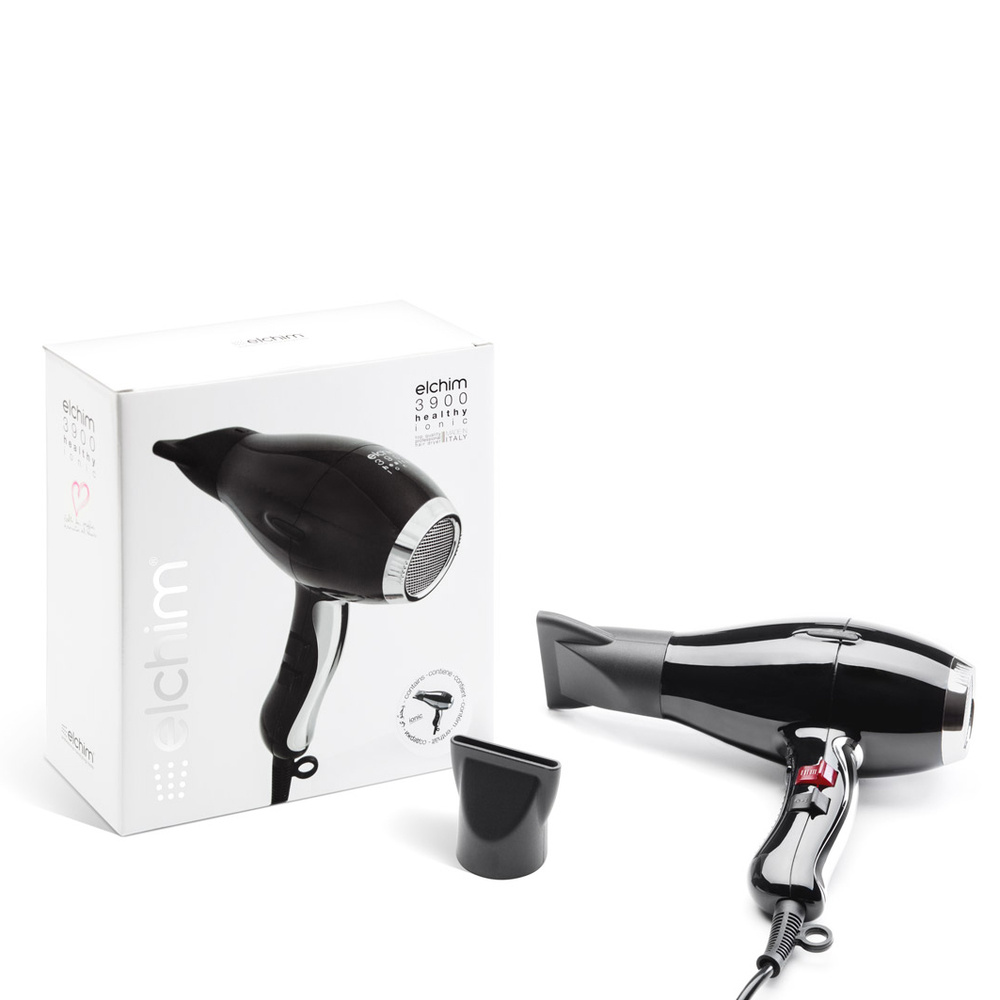 elchim 3900 Healthy ionic Noir & Argent Sèche-cheveux