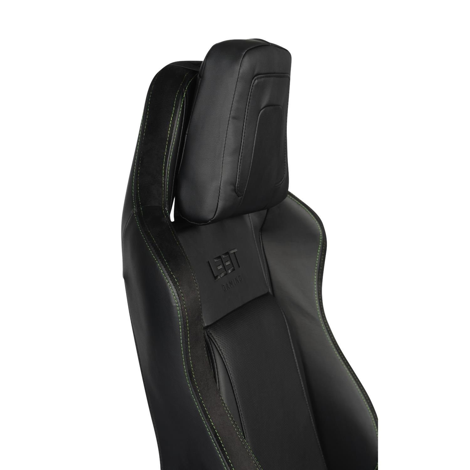 L33T Gaming-Stuhl E-Sport Pro Comfort Gaming Bürostuhl Racing Stuhl (kein Set), neigbar, höhenverstellbar, belastbar bis 145kg