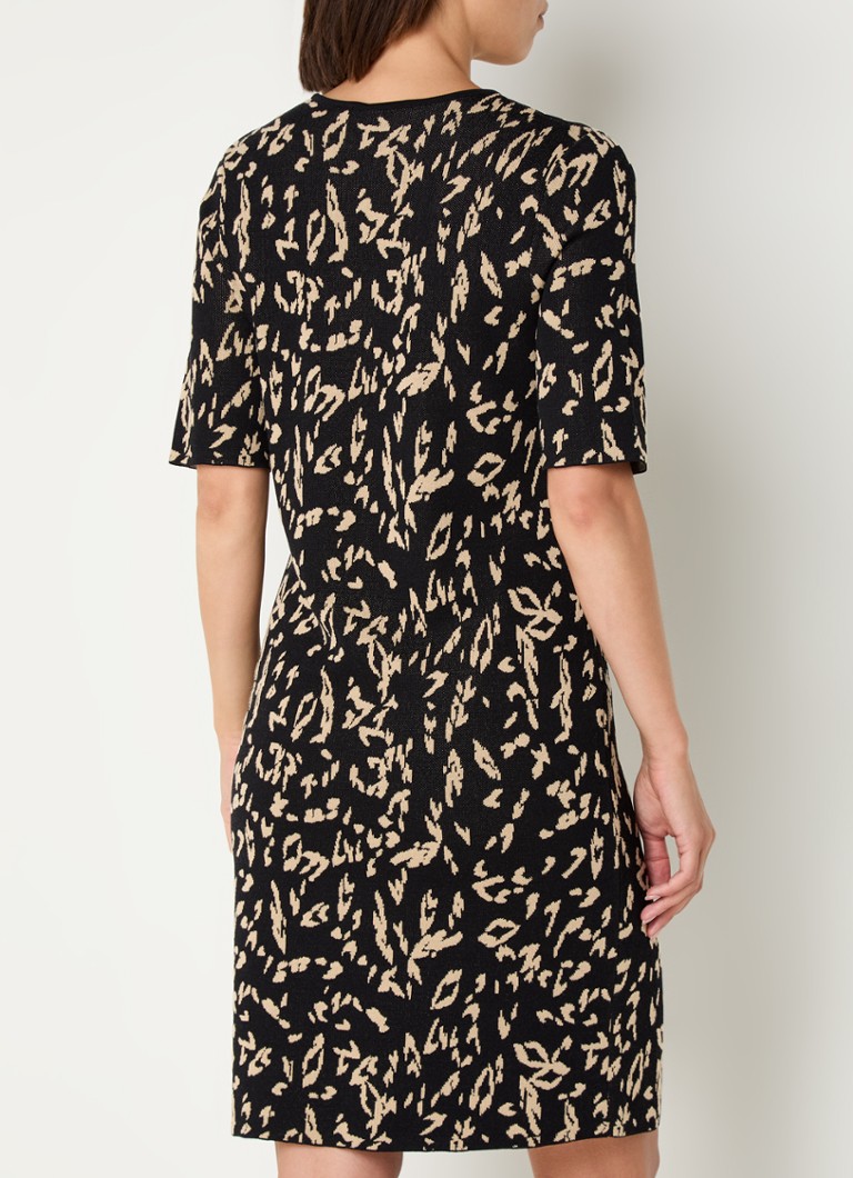 Robe courte en maille fine imprimée Taifun