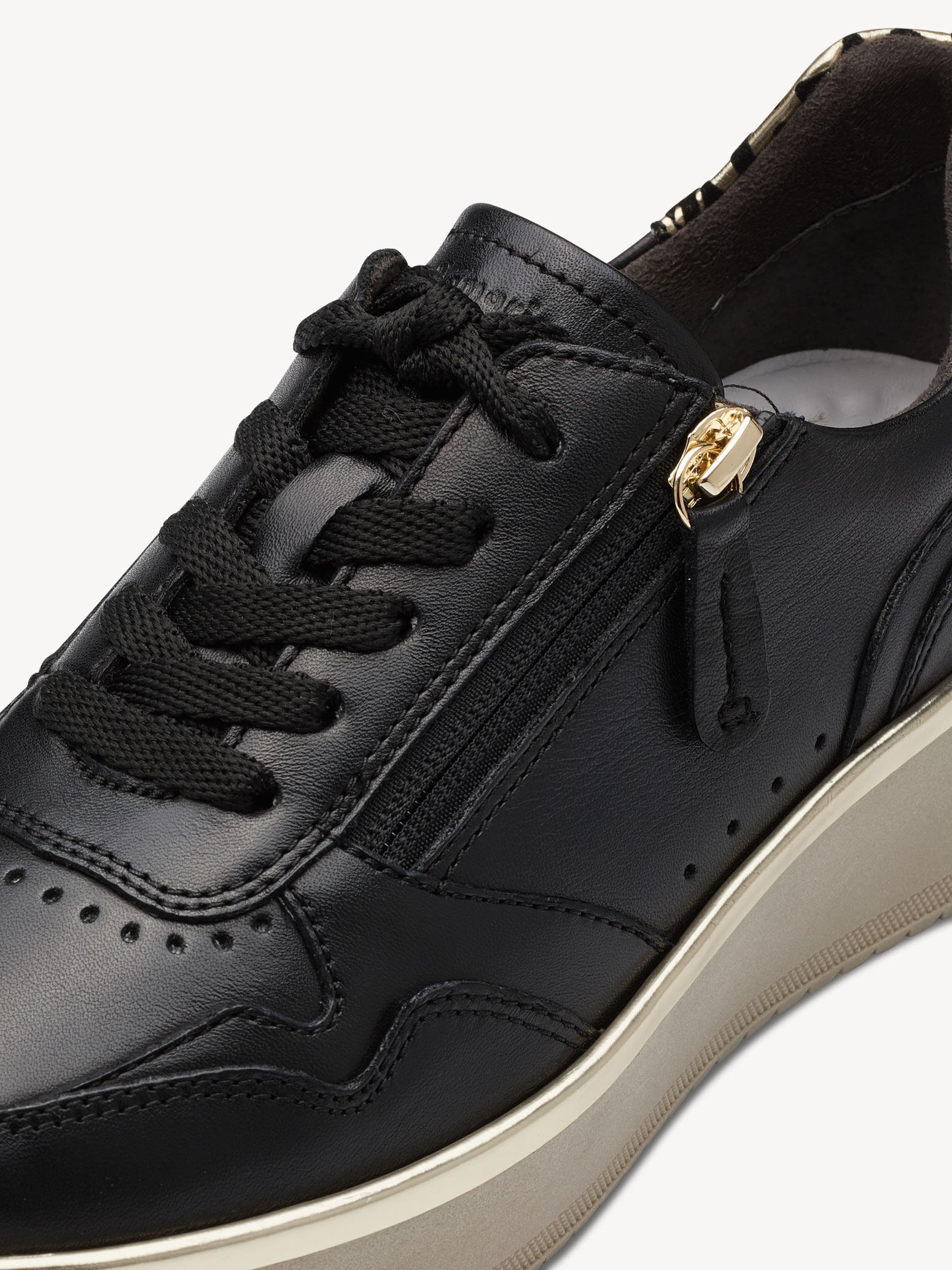 Basket en cuir - noir