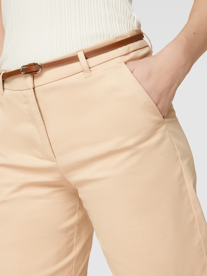 Shorts mit Eingrifftaschen Modell 'By Days' in taupe