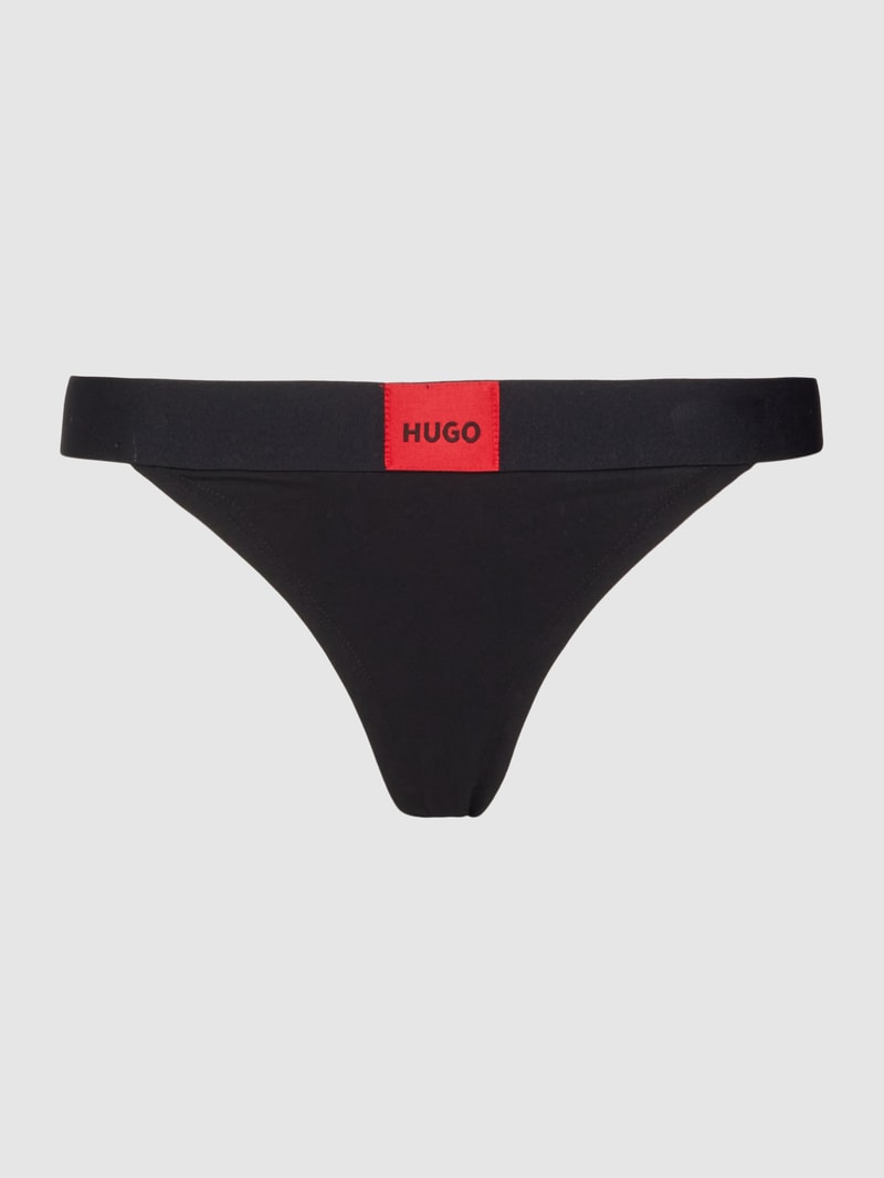 String mit Label-Detail in schwarz