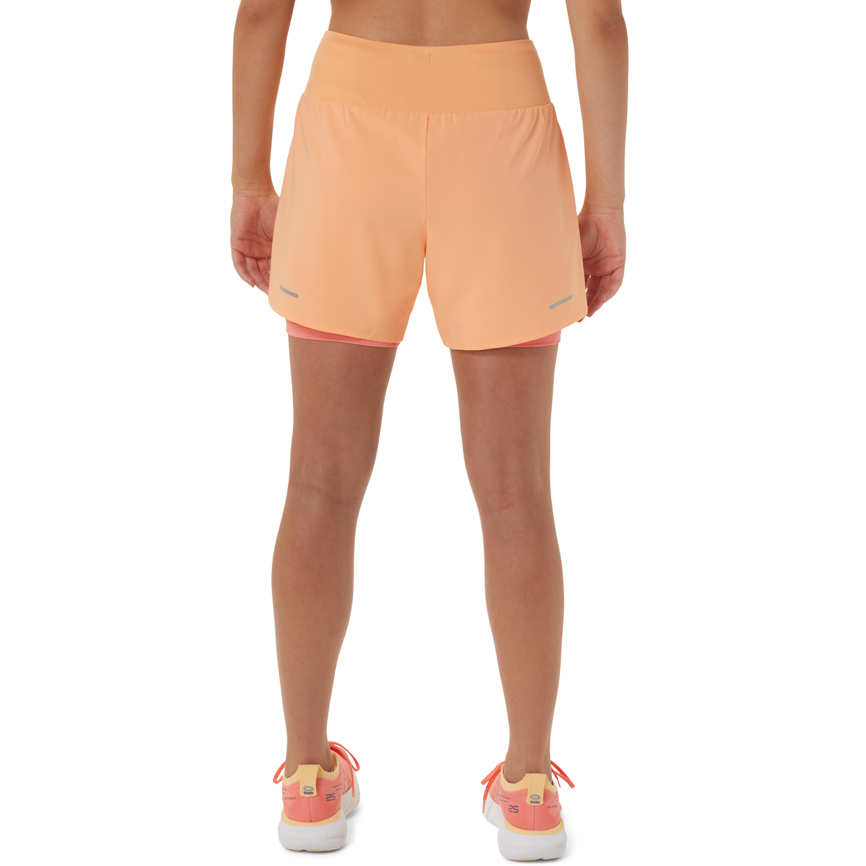 Road 2in1 5.5in Shorts Damen - Apricot