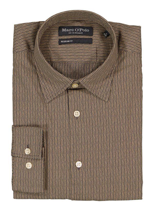 Marc O'Polo, Hemd, Regular Fit, Bio Baumwolle, braun