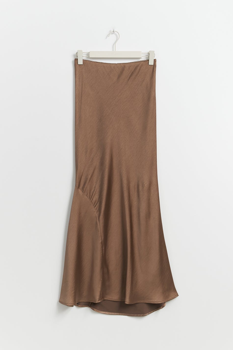 Satin mermaid maxi skirt