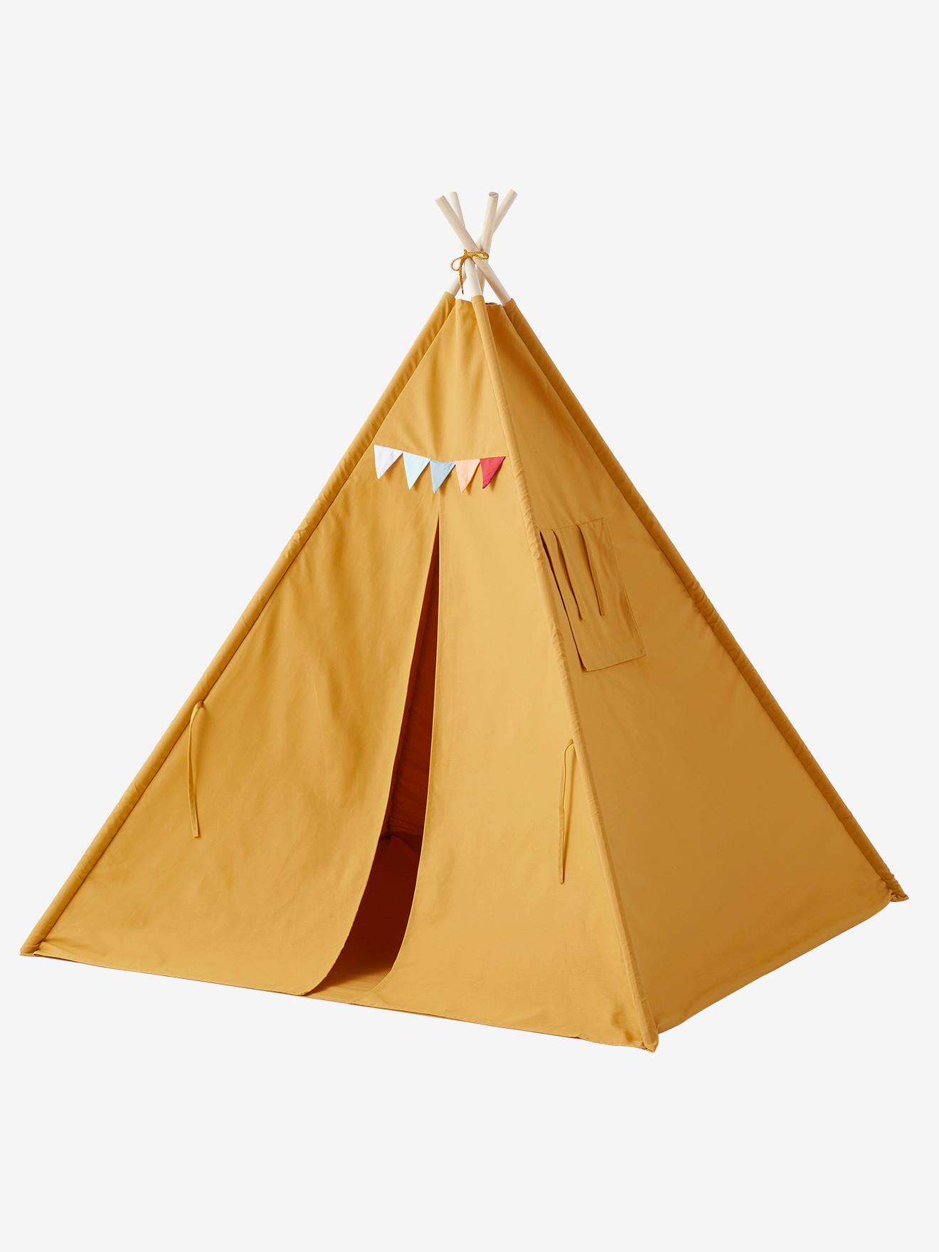 Vertbaudet Kinder Spielzelt, Tipi FALKE - wollweiß
