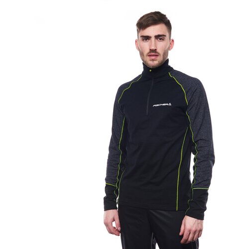 HERREN SWEATSHIRT SKATE SKISHIRT TURTLENECK BLACK