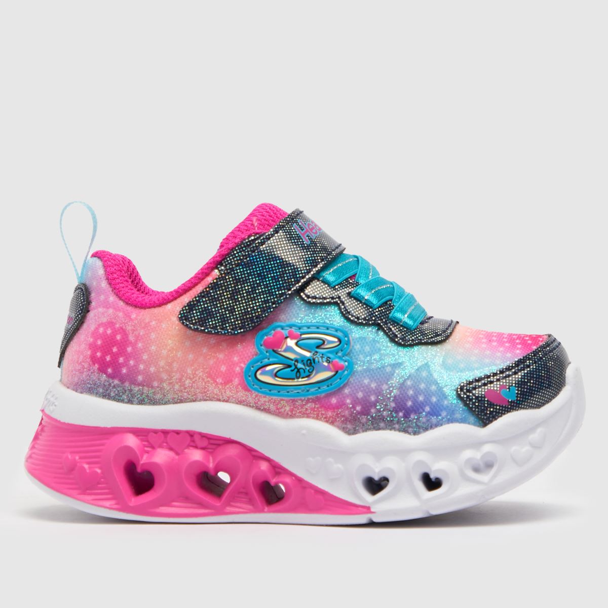 SKECHERS multi flutter heart lights lány kisgyermek tornacipő