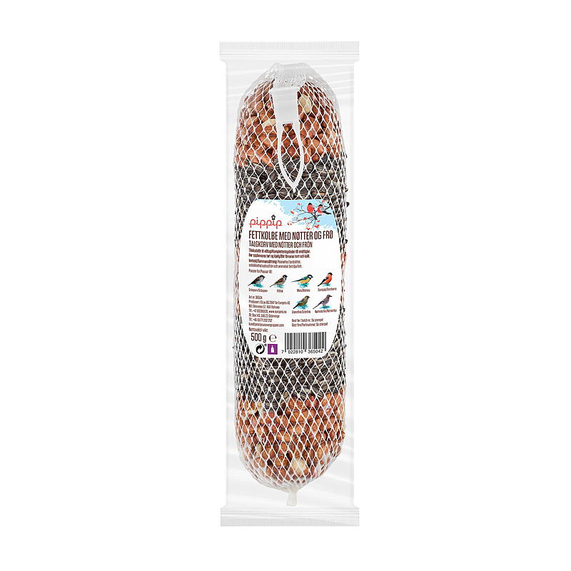 Pip-pip Fettkolbe 500 g, med nøtter og frø