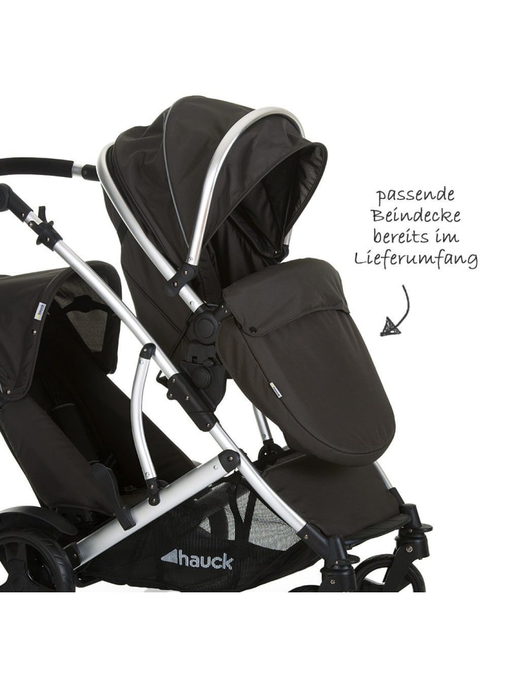 Hauck Geschwisterwagen Duett 2 - Black in schwarz günstig kaufen onesize
