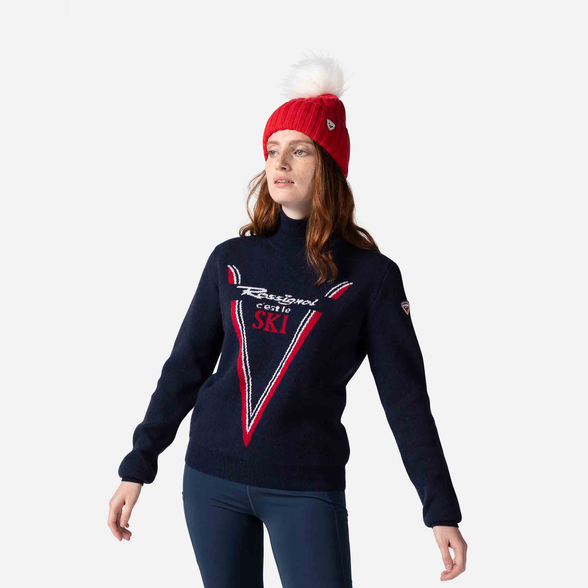 Pull en maille à col haut Victoire femme