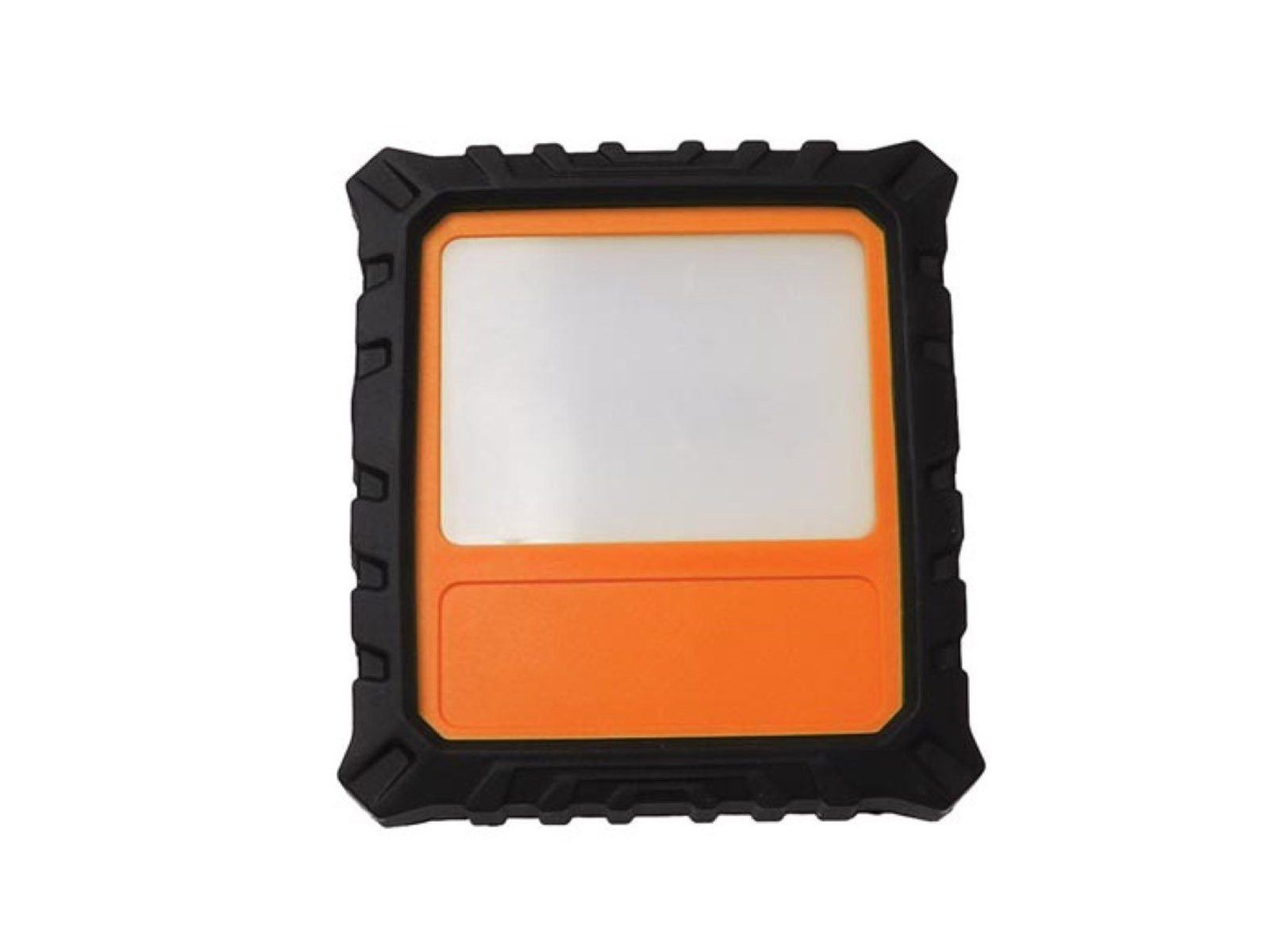 PEREL Baustrahler, Dimmfunktion, LED fest integriert, Neutralweiß, Akku Werkstattlampe, Arbeitslampe Handlampe IP 54, 20 Watt Bauleuchte