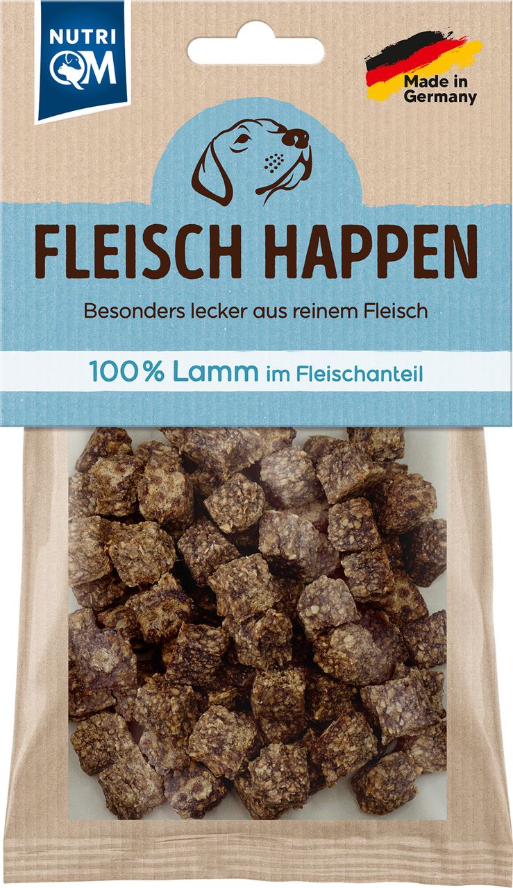 PetCom NutriQM Fleisch Happen Lamm 100g - 6er Set